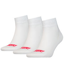 Levis Strømper - 3-pak - Mid Cut - Hvid Levis Strømper - 3-pak - Mid Cut - Hvid