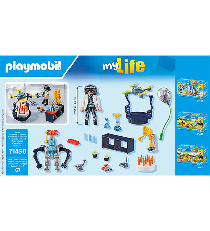 Playmobil My Life - Forskere med Robotter - 71450 - 67 Dele Playmobil My Life - Forskere med Robotter - 71450 - 67 Dele