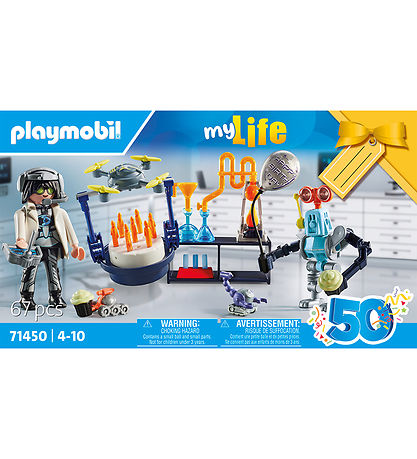 Playmobil My Life - Forskere med Robotter - 71450 - 67 Dele Playmobil My Life - Forskere med Robotter - 71450 - 67 Dele