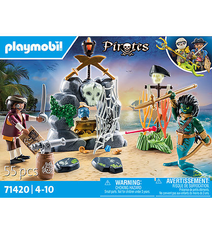 Playmobil Pirates - Skattejagt - 71420 - 55 Dele Playmobil Pirates - Skattejagt - 71420 - 55 Dele