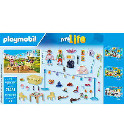 Playmobil My Life - Udklædningsfest - 71451 - 64 Dele Playmobil My Life - Udklædningsfest - 71451 - 64 Dele