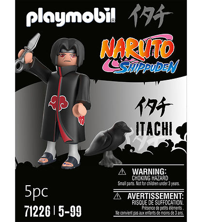 Playmobil Naruto - Itachi Akatsuki - 71226 - 5 Dele Playmobil Naruto - Itachi Akatsuki - 71226 - 5 Dele