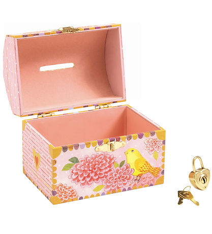 Djeco Sparebøsse - 10x12 cm - Fugle Djeco Sparebøsse - 10x12 cm - Fugle
