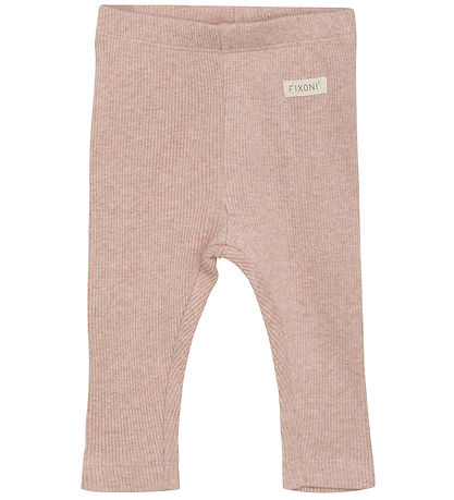 Fixoni Leggings - Rib - Silver Peony