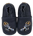 Melton Skindfutter - Navy m. Racer Bil Melton Skindfutter - Navy m. Racer Bil