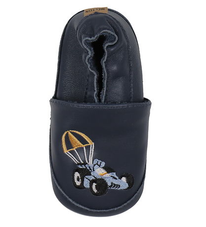 Melton Skindfutter - Navy m. Racer Bil Melton Skindfutter - Navy m. Racer Bil