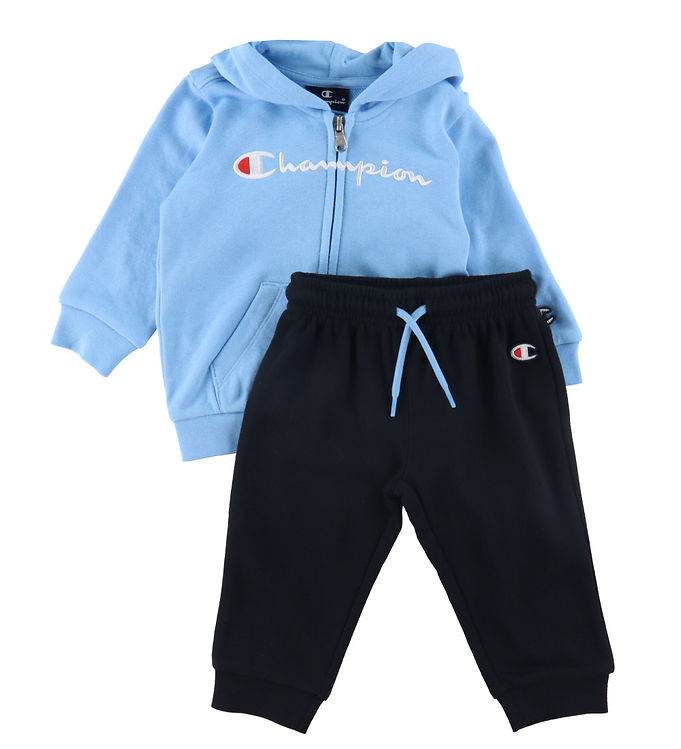 Champion Sweatsæt - Full Zip - Alaskan Blue