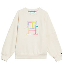 Tommy Hilfiger Sweatshirt - Multi Color Monogram - Calico Heathe Tommy Hilfiger Sweatshirt - Multi Color Monogram - Calico Heathe