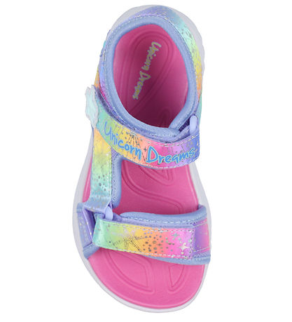 Skechers Sandaler m. Lys - S Lights Unicorn Dreams - Blue/Multi Skechers Sandaler m. Lys - S Lights Unicorn Dreams - Blue/Multi