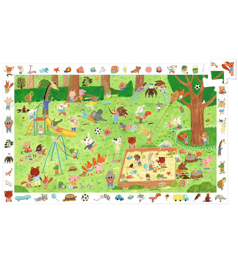 Djeco Puzzlespiel - 35 Teile - Der Garten der kleinen Freunde - Djeco - One Size - Puzzlespiele