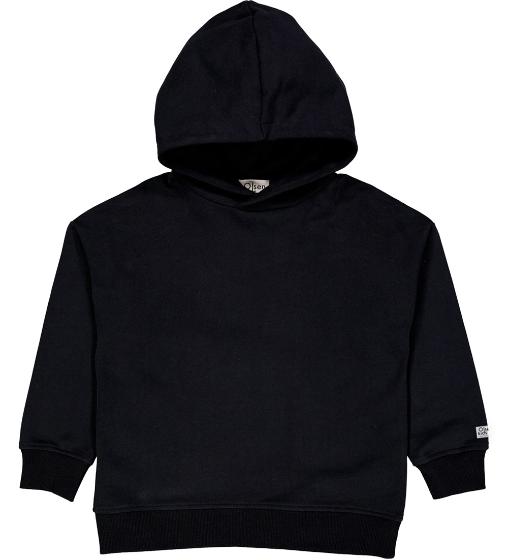 Olsen Kids X by Green Cotton Kapuzenpullover - Schwarz - Olsen kids x By Green Cotton - 7 Jahre (122) - Kapuzenpullover