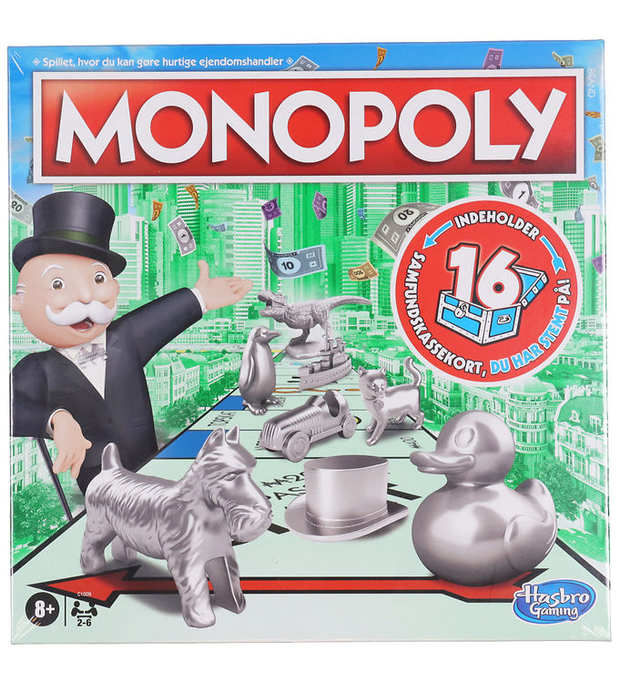 Hasbro Gaming Monopoly, Brætspil, Økonomisk simulering, 8 År, Familiespil