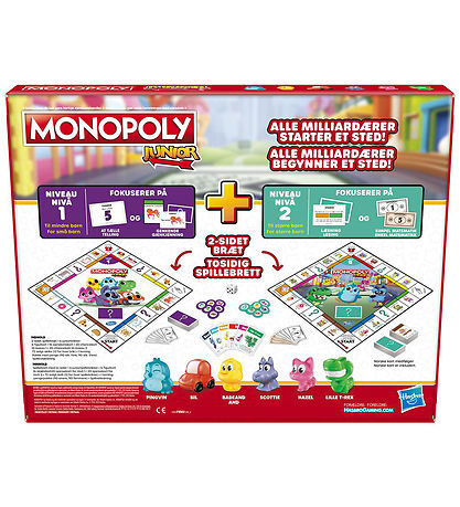 Hasbro Brætspil - Monopoly Junior - 2-i-1