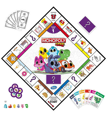 Hasbro Brætspil - Monopoly Junior - 2-i-1