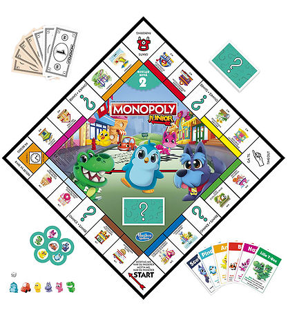 Hasbro Brætspil - Monopoly Junior - 2-i-1