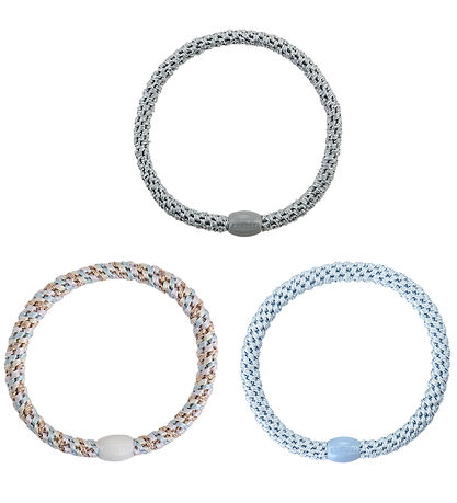 Kknekki Hårelastikker - Slim - 6-pak - Blå Kknekki Hårelastikker - Slim - 6-pak - Blå