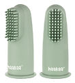 Haakaa Fingertandbørste - 2-pak - Pea Green Haakaa Fingertandbørste - 2-pak - Pea Green