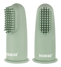 Haakaa Fingertandbørste - 2-pak - Pea Green Haakaa Fingertandbørste - 2-pak - Pea Green