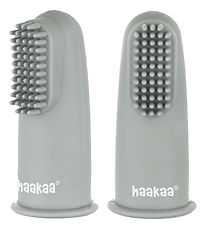 Haakaa Fingertandbørster - 2-pak - Suva Grey Haakaa Fingertandbørster - 2-pak - Suva Grey