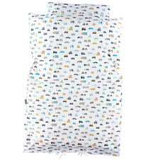 Nørgaard Madsens Sengetøj - Baby - Hvid m. Biler Nørgaard Madsens Sengetøj - Baby - Hvid m. Biler