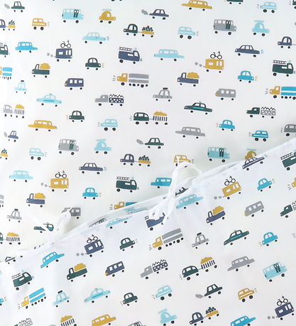 Nørgaard Madsens Sengetøj - Baby - Hvid m. Biler