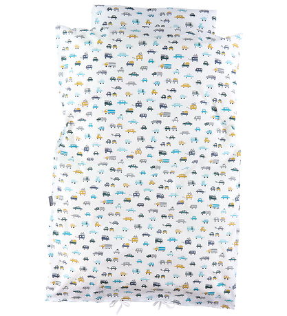 Nørgaard Madsens Sengetøj - Baby - Hvid m. Biler Nørgaard Madsens Sengetøj - Baby - Hvid m. Biler