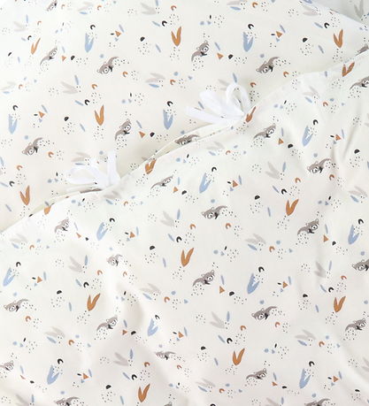 Nørgaard Madsens Sengetøj - Baby - Hvid m. Lille Panda/Blade