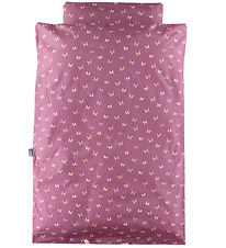 Nørgaard Madsens Sengetøj - Baby - Mauve m. Sommerfugle Nørgaard Madsens Sengetøj - Baby - Mauve m. Sommerfugle