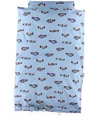 Nørgaard Madsens Sengetøj - Baby - Lyseblå m. Racerbiler Nørgaard Madsens Sengetøj - Baby - Lyseblå m. Racerbiler
