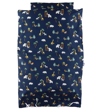 Nørgaard Madsens Bedding - Baby - Navy w. Safari Animal
