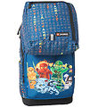 LEGO® Ninjago Skoletaske - Optimo - Blå m. Print