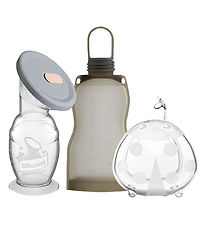 Haakaa Brystpumpe-sæt - On-The-Go - Grå