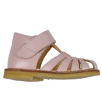 Angulus Sandaler - Hjertesandal - Pale Rose/Rose Glitter Angulus Sandaler - Hjertesandal - Pale Rose/Rose Glitter