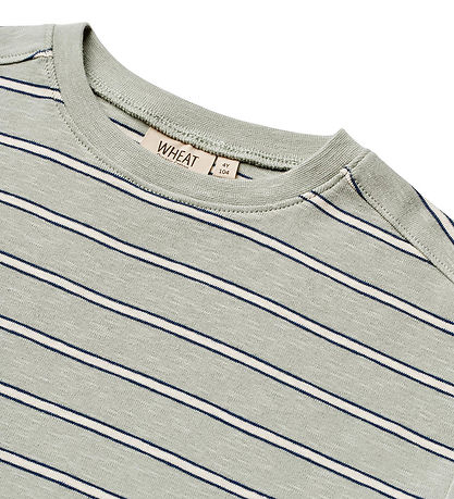 Wheat T-shirt - Tommy - Sea Mist Stripe Wheat T-shirt - Tommy - Sea Mist Stripe