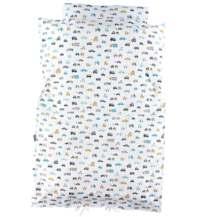 Nørgaard Madsens Sengetøj - Voksen - Hvid m. Biler