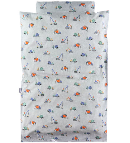 Nørgaard Madsens Sengetøj - Voksen - Grå m. Maskiner