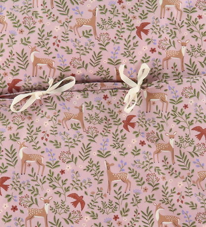 Nørgaard Madsens Bettwäsche - Junior - Rosa m. Bambi/Blumen