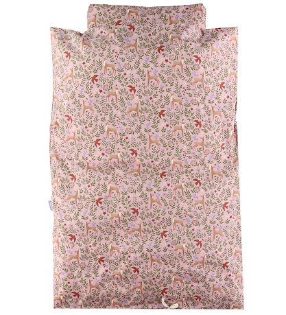 Nørgaard Madsens Bettwäsche - Junior - Rosa m. Bambi/Blumen