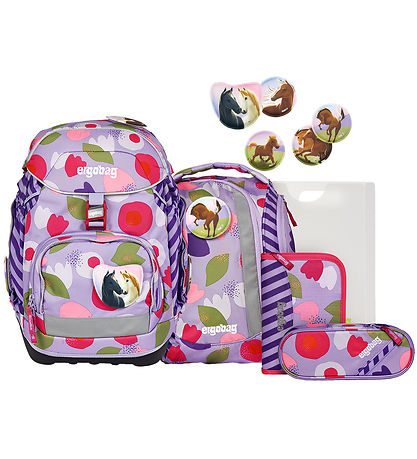 Ergobag Skoletaskesæt - Pack - Flower PowBear