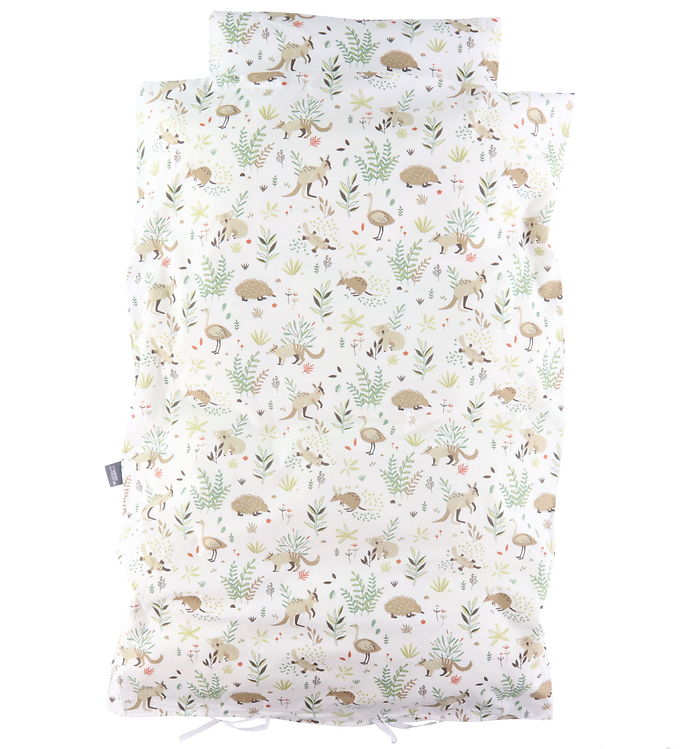 Nørgaard Madsens Sengetøj - Baby - Hvid m. Dyr
