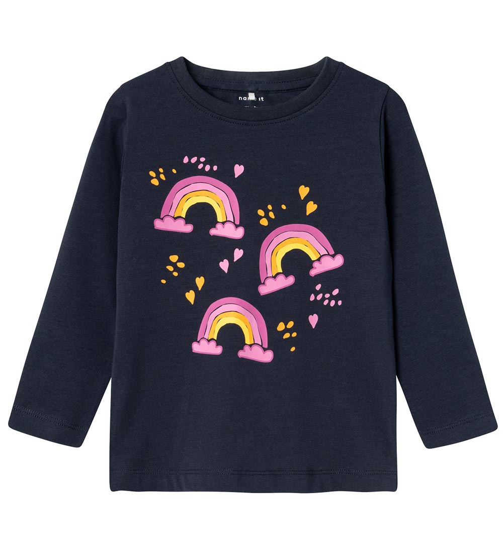 Name It Bluse - NmfSjolle - Dark Navy - Name It - 2 Jahre (92) - Blusen