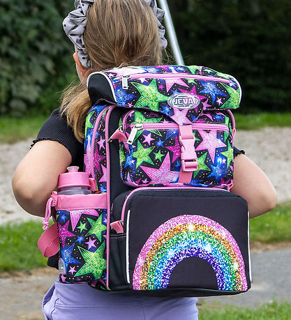 Jeva Skoletaske - Beginners - Shimmer Rainbow Jeva Skoletaske - Beginners - Shimmer Rainbow
