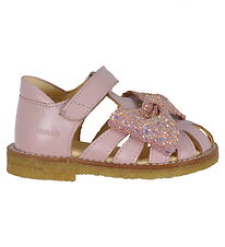 Angulus Sandaler - Begynder - Pale Rose/Rose Glitter Angulus Sandaler - Begynder - Pale Rose/Rose Glitter