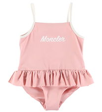Moncler Badedragt - Rosa m. Hvid Moncler Badedragt - Rosa m. Hvid