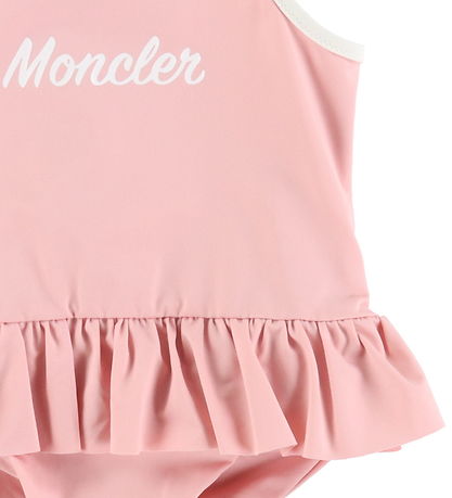 Moncler Badedragt - Rosa m. Hvid