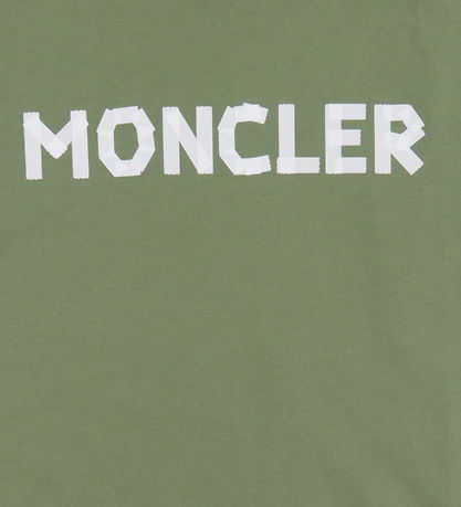 Moncler T-shirt - Armygrøn m. Hvid