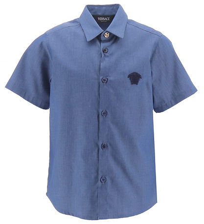 Versace Skjorte - Blå m. Navy Versace Skjorte - Blå m. Navy