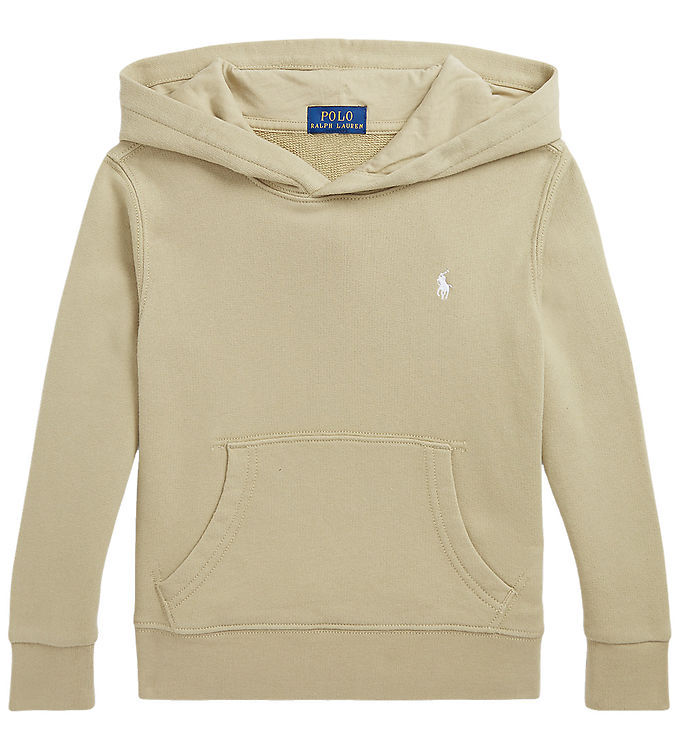 Polo Ralph Lauren Hættetrøje - Classic - Khaki m. Hvid