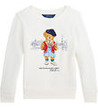 Polo Ralph Lauren Sweatshirt - Deckwash White m. Bamse Polo Ralph Lauren Sweatshirt - Deckwash White m. Bamse