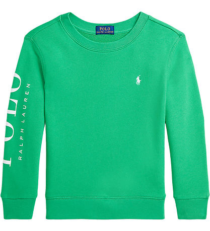 Polo Ralph Lauren Sweatshirt - Tiller Green m. Hvid Polo Ralph Lauren Sweatshirt - Tiller Green m. Hvid